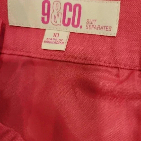 9 % C0 Hot Pink Pencil Skirt Lined size  10 NWT - Picture 5 of 9